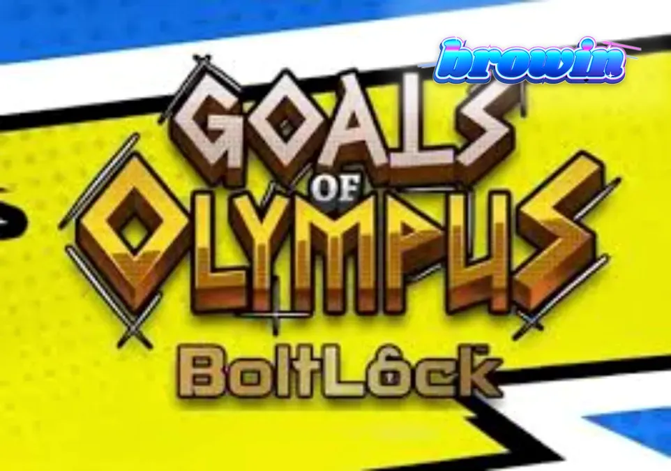 Tampilan grid 5x5 dalam permainan slot Goals of Olympus BoltLock
